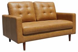 Amazon Brand – Rivet Cove Modern Tufted Loveseat with Tapered Legs, Mid-Century, 56