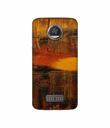 Amazon Brand - Solimo Designer Brown Shade Mashup 3D Printed Hard Back Case Mobile Cover for Moto Z2 Play