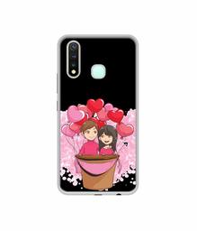 Amazon Brand - Solimo Designer Boy and Girl UV Printed Soft Back Case Mobile Cover for Vivo Y19