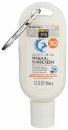 365 Everyday Value, Sport Mineral Based Spf 30 Lotion, 1.5 Oz