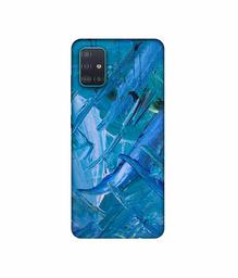 Amazon Brand - Solimo Designer Blue Paint 3D Printed Hard Back Case Mobile Cover for Samsung Galaxy A51