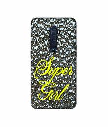 Amazon Brand - Solimo Designer Super Girl On Foil 3D Printed Hard Back Case Mobile Cover for Oppo Reno 2