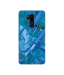 Amazon Brand - Solimo Designer Blue Paint 3D Printed Hard Back Case Mobile Cover for LG G7 ThinQ