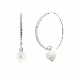 [Find] Amazon Collection Rhodium Plated suta-ringusiruba-kuriakyu-bikkuzirukonia and White Culture Freshwater pa-ruakusentohu-puiyaringu Binaural Headset for Hoop Earrings jee01472 _ 110cl00jd00 