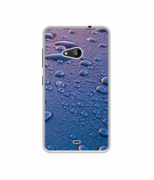 Amazon Brand - Solimo Designer Water Drops UV Printed Soft Back Case Mobile Cover for Microsoft Lumia 535