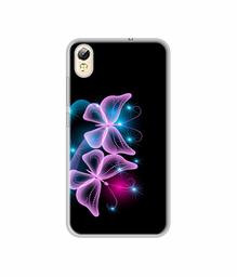 Amazon Brand - Solimo Designer Butterflies Neon Light UV Printed Soft Back Case Mobile Cover for Tecno i3 Pro