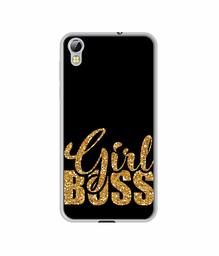 Amazon Brand - Solimo Designer Sparkle Girl Boss UV Printed Soft Back Case Mobile Cover for Techno i3