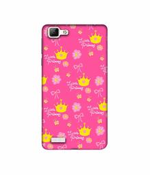 Amazon Brand - Solimo Designer Little Princess Pattern 3D Printed Hard Back Case Mobile Cover for Vivo V1