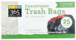 365 Everyday Value, Drawstring Trash Bags (30 Gallon), 25 ct