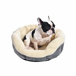 AmazonBasics Round Self Warming Pet Bed for Cat or Dog - 24 x 8 Inches