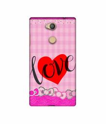 Amazon Brand - Solimo Designer Love Print On Cloth Pattern 3D Printed Hard Back Case Mobile Cover for Sony Xperia L2