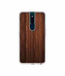 Amazon Brand - Solimo Designer Wooden Texture UV Printed Soft Back Case Mobile Cover for Oppo F11 Pro