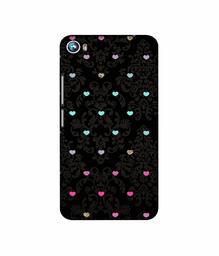 Amazon Brand - Solimo Designer Heart Texture 3D Printed Hard Back Case Mobile Cover for Micromax Canvas Fire 4 A107