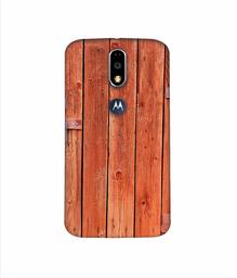 Amazon Brand - Solimo Designer Wooden Door 3D Printed Hard Back Case Mobile Cover for Motorola Moto G4 Plus (with Logo Cut)