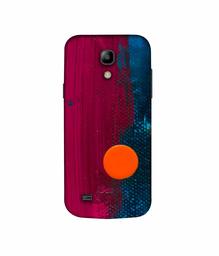 Amazon Brand - Solimo Designer Pink and Blue Brush Texture 3D Printed Hard Back Case Mobile Cover for Samsung Galaxy S4 Mini