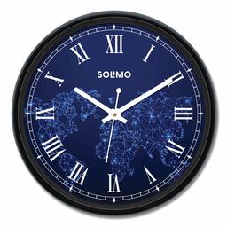 Amazon Brand - Solimo 12-inch Wall Clock - Digi Time (Silent Movement)