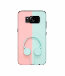 Amazon Brand - Solimo Designer Head Phone 3D Printed Hard Back Case Mobile Cover for Samsung Galaxy S8 Plus