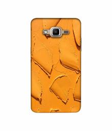 Amazon Brand - Solimo Designer Yellow Texture Wall 3D Printed Hard Back Case Mobile Cover for Samsung Galaxy J2 Prime