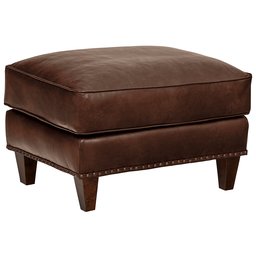 Amazon Brand – Stone & Beam Marin Leather Ottoman, 29