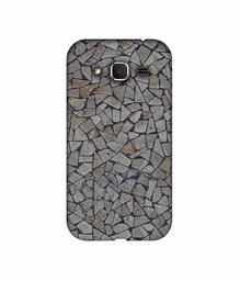 Amazon Brand - Solimo Designer Marble Pices 3D Printed Hard Back Case Mobile Cover for Samsung Galaxy Core Prime