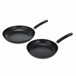 AmazonBasics Hard geanodiseerd antiaanbak, 2-delige Skillet Set, 9,5 inch en 11 inch