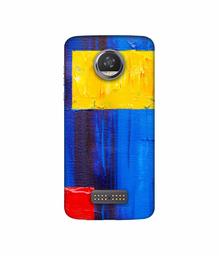 Amazon Brand - Solimo Designer Rectangle On Canvas 3D Printed Hard Back Case Mobile Cover for Moto Z2 Play