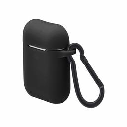 AmazonBasics Premium AirPods Case - Compatible with Apple AirPods 1 & 2, Black (Renewed)