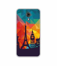 Amazon Brand - Solimo Designer Colored Paris UV Printed Soft Back Case Mobile Cover for Micromax Yu Yureka Black