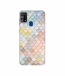 Amazon Brand - Solimo Designer Small Squre Texture 3D Printed Hard Back Case Mobile Cover for Samsung Galaxy M31