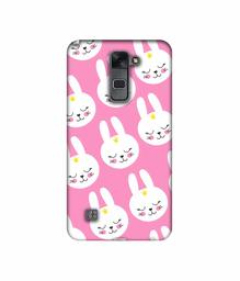 Amazon Brand - Solimo Designer Rabbit Pattern 3D Printed Hard Back Case Mobile Cover for LG Stylus 2