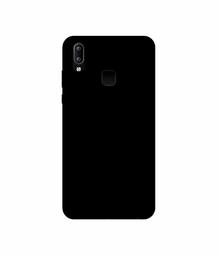 Amazon Brand - Solimo Designer Solid Black 3D Printed Hard Back Case Mobile Cover for Vivo Y95