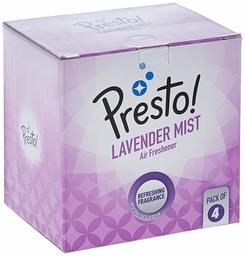 Amazon Brand - Presto! Bathroom Air Freshener Blocks - 75 g (Lavender Mist, Pack of 4)