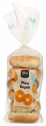 365 Everyday Value, Plain Bagels, 18 oz