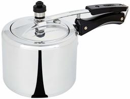 Amazon Brand - Solimo Aluminium Inner Lid Pressure Cooker with ISI Mark (3L, ISI Certified, Gas Stove compatible)