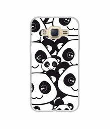 Amazon Brand - Solimo Designer Panda Texture UV Printed Soft Back Case Mobile Cover for Samsung Galaxy J2