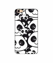 Amazon Brand - Solimo Designer Panda Texture 3D Printed Hard Back Case Mobile Cover for Oppo F3