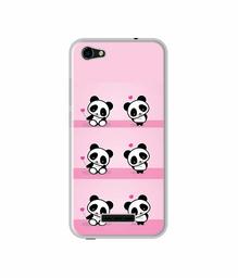 Amazon Brand - Solimo Designer Panda Pattern UV Printed Soft Back Case Mobile Cover for Lava Z61