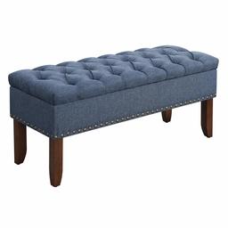 Amazon Brand – Ravenna Home Galer Tufted Lift Top Bedroom and Entryway Storage Bench