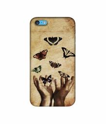 Amazon Brand - Solimo Designer Butterflies 3D Printed Hard Back Case Mobile Cover for Apple iPhone 5C