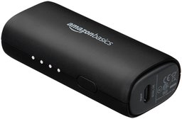 AmazonBasics Portable Charger/Power Bank, 3,350 mAh, Black