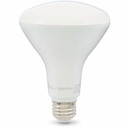 AmazonBasics – foco LED BR30 de 10 000 horas de vida útil (renovada), BR30, Paquete 6, Blanco Suave