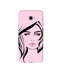 Amazon Brand - Solimo Designer Pink Lady Pattern 3D Printed Hard Back Case Mobile Cover for Samsung Galaxy J4 Plus