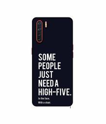 Amazon Brand - Solimo Designer High-Five 3D Printed Hard Back Case Mobile Cover for Oppo A91