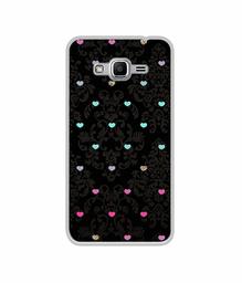 Amazon Brand - Solimo Designer Heart Texture UV Printed Soft Back Case Mobile Cover for Samsung Galaxy J2 Ace