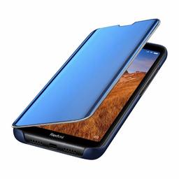 Amazon Brand - Solimo Protective Clear View flip Cover for Redmi 7A (Blue)