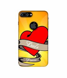 Amazon Brand - Solimo Designer Dad's Princess 3D Printed Hard Back Case Mobile Cover for Apple iPhone 7 Plus (Logo Cut)