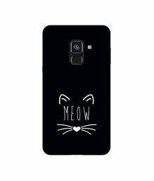 Amazon Brand - Solimo Designer Meow UV Printed Soft Back Case Mobile Cover for Samsung Galaxy A8 Plus