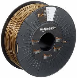 AmazonBasics PLA 3D Printer Filament, 1.75mm, Gold, 1 kg Spool