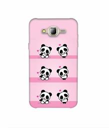 Amazon Brand - Solimo Designer Panda Pattern 3D Printed Hard Back Case Mobile Cover for Samsung Galaxy J2 (2016)