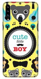 Amazon Brand - Solimo Designer Cute Little Boy Pattern 3D Printed Hard Back Case Mobile Cover for Samsung Galaxy A20s